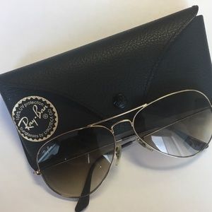 Gold Ray-Ban Sunglasses